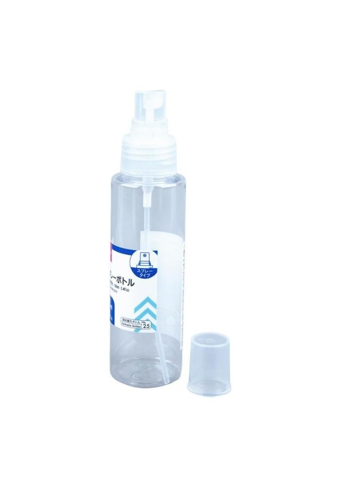 Daiso Clear Spray Bottle - 100ml Portable Travel Size Fine Mist Atomizer - Image 2